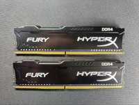 8GB 4+4GB HyperX Fury 2400 DDR4 CL15 1.2V HX424C15FB/4