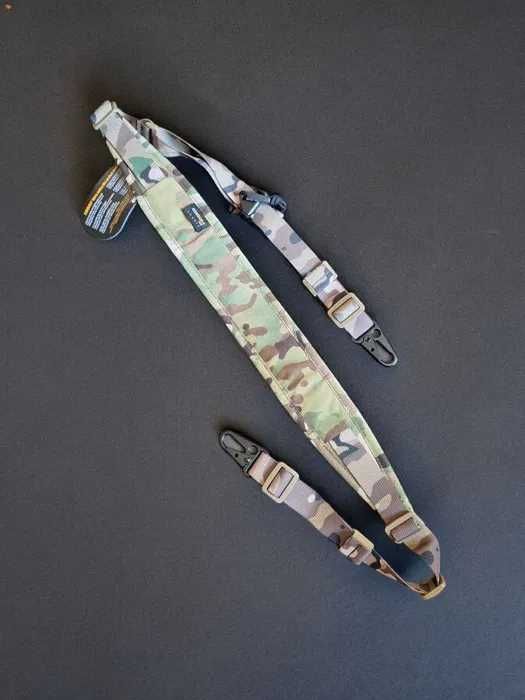 Тактичний Ремінь двухточковий Cordura Мультикам / Чорний 2 та 1 точки