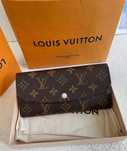 Nowe! Portfel damski Louis Vuitton Emilie Monogram różowa klamra