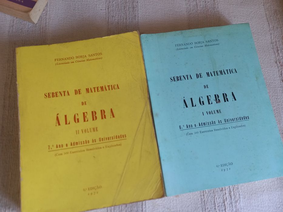 Sebentas de Matemática Álgebra 2 volumes Borja Santos