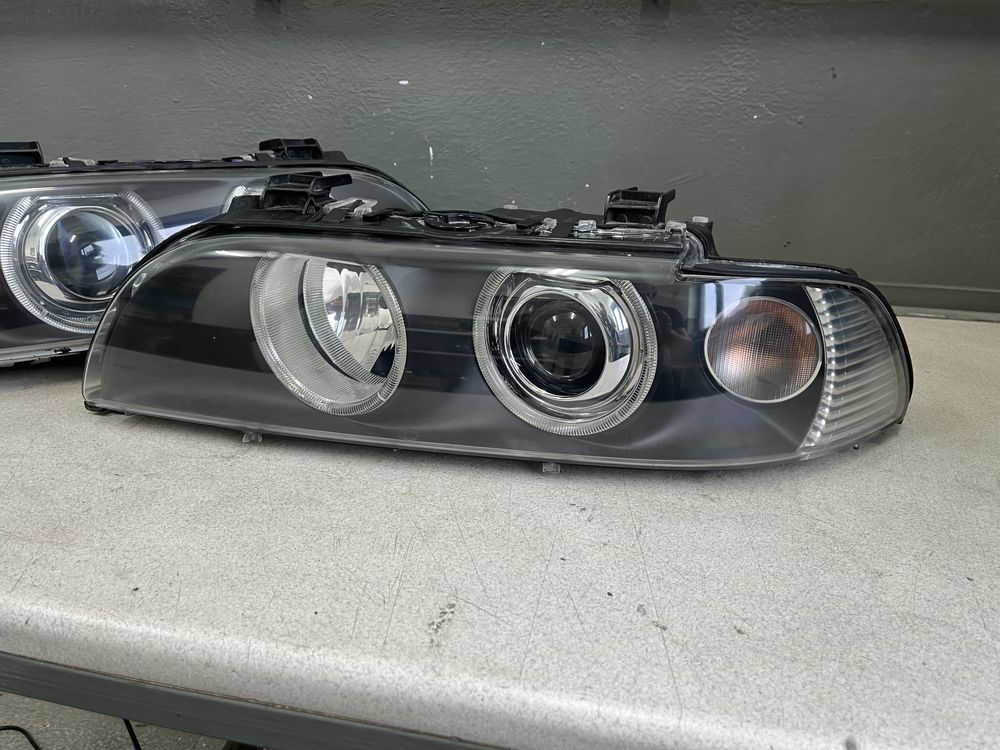 Bmw e39 M5 lampy lift Hella bi led xenon i h7 komplet reflektory biled