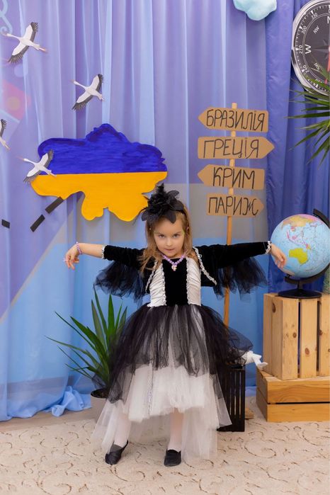 Сорока Ворона , карнавальний костюм на 116 ріст