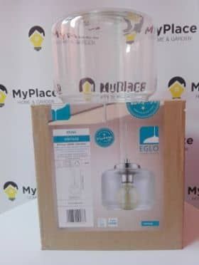 Lampa sufitowa wisząca Eglo Brixham przeźroczysty klosz