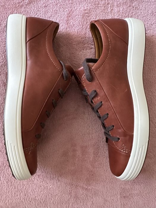Ecco Cognac buty męskie kolor brązowy