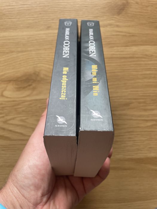 Harlan Coben zestaw 2 książek: MÓW MI WIN, i NIE ODPUSZCZAJ.  Nowe