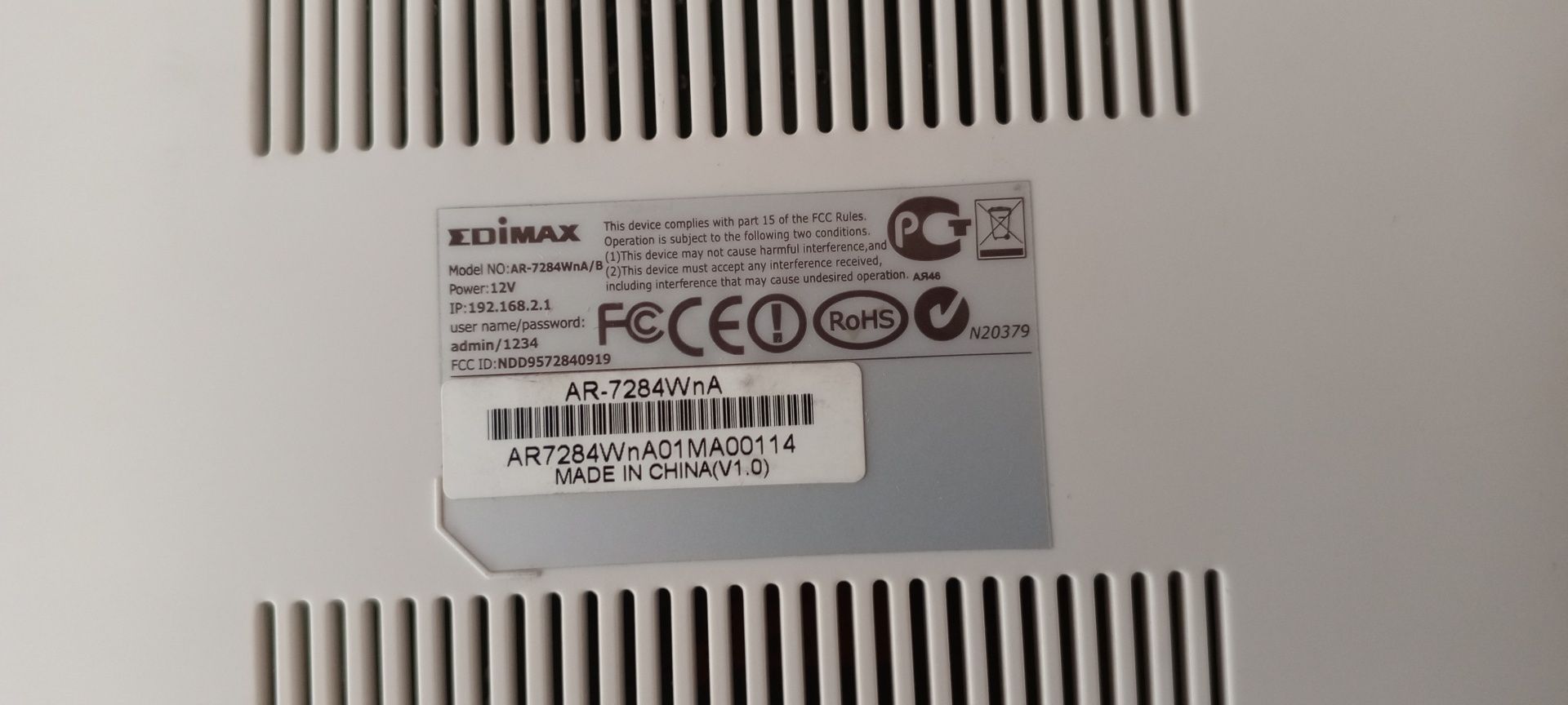 Router Edimax AR 7284 WnA
