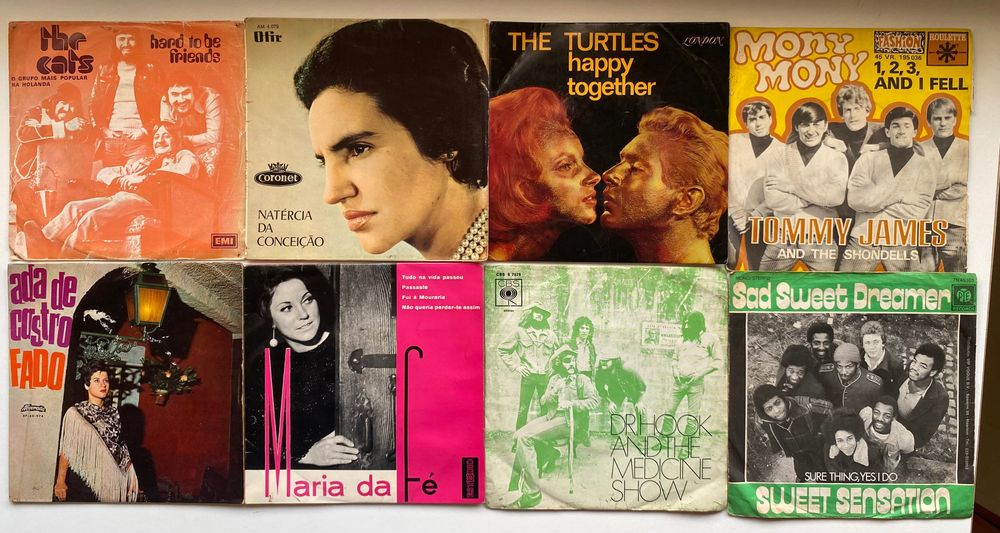 Discos de vinil singles em bom estado