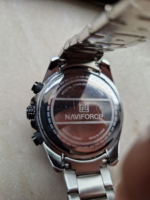 Relogio cronografo em aço inox top