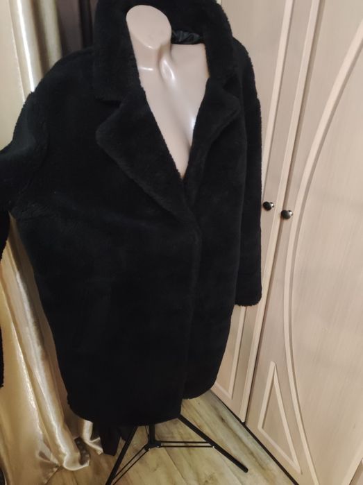 Шубка Тедди новая чёрная лёгкая шубка  размер ХЛ
