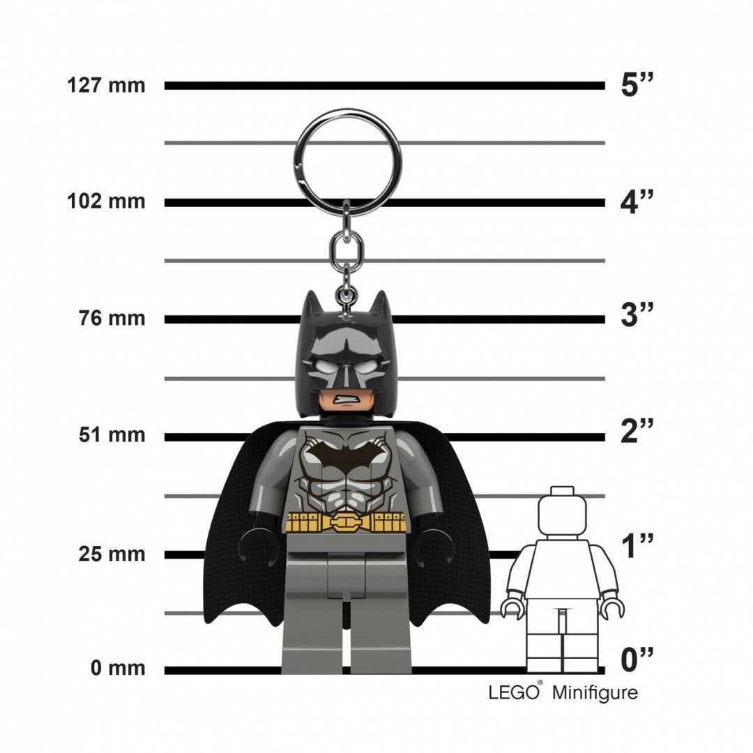 Brelok do kluczy z latarką LEGO DC Super Heroes Batman Czarny / szary