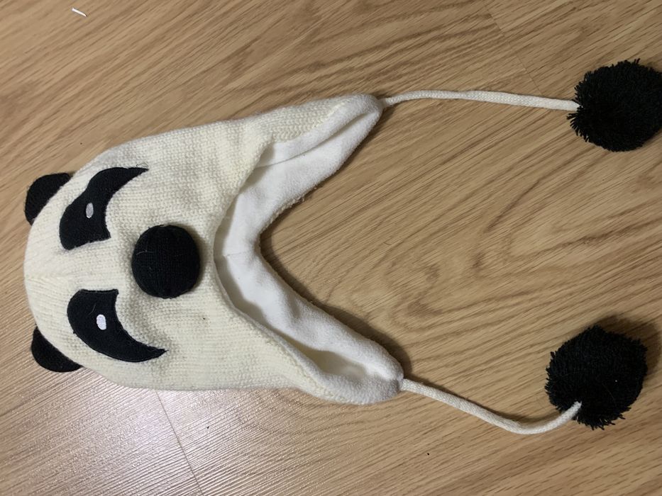 Модная шапка бренд флис вязка Панда George