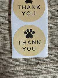 Autocolantes / Stickers "thank you" pet