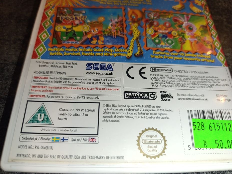Samba De Amigo Nintendo Wii kompletna sklep kioskzgrami