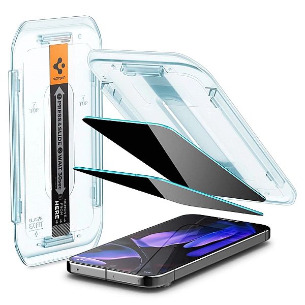 Szkło Prywatyzujące Spigen Glas.tr ”Ez Fit” 2-Pack Google Pixel 9 / 9