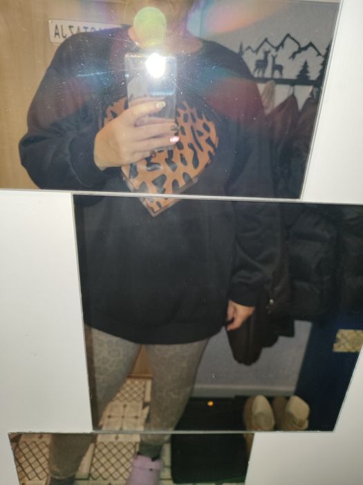 Nowa bluza panterkowe serce SHEIN rozm. 3 XL