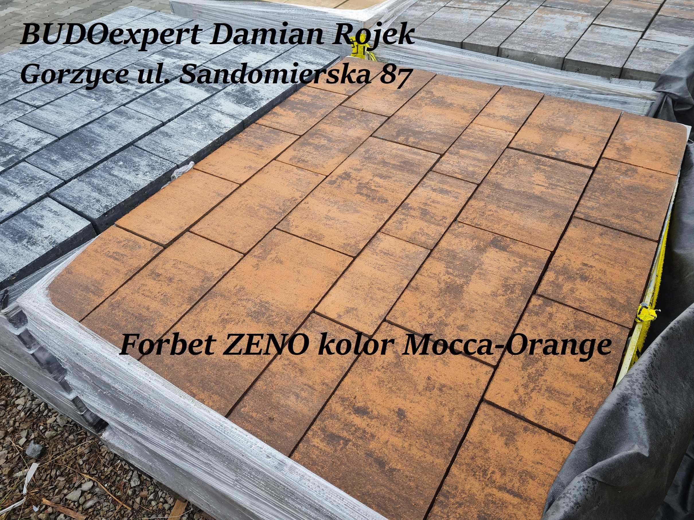 Kostka brukowa Forbet model ZENO Tytan Silver Piryt Tiramisu Tobacco