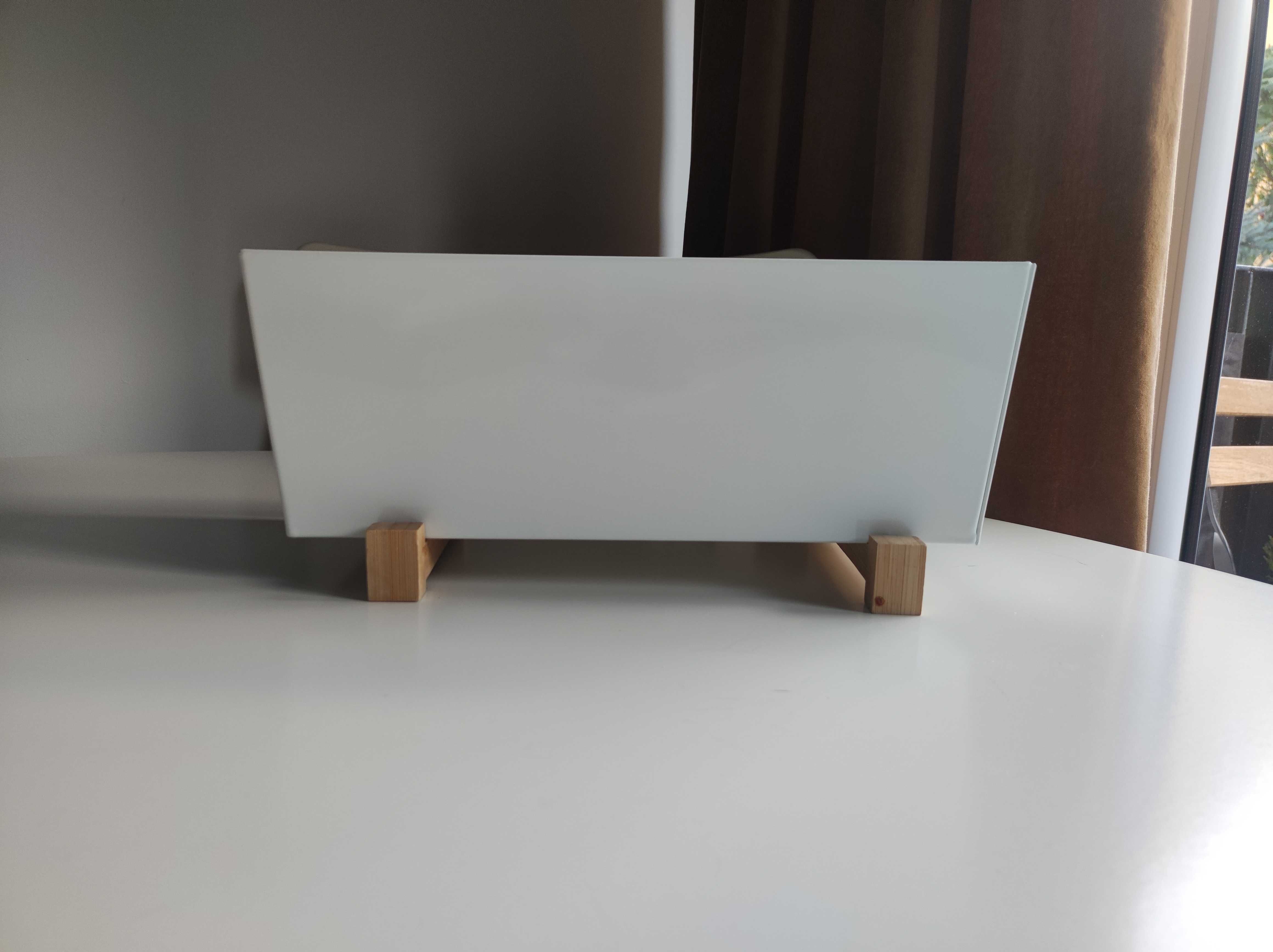Doniczka Ikea biała metalowa