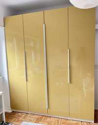 4 Portas de roupeiro Pax Ikea Fardal amarela