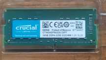 CRUCIAL  16GB DDR4 PC4-3200MHz SO-DIMM 1.2V CL22 Pamięć  do Laptopa