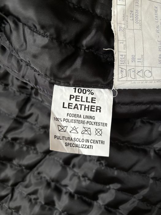 Нова шкіряна італійська чоловіча куртка Vera Pelle