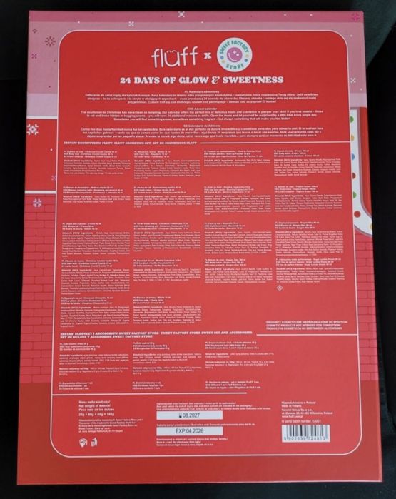 Kalendarz adwentowy fluff