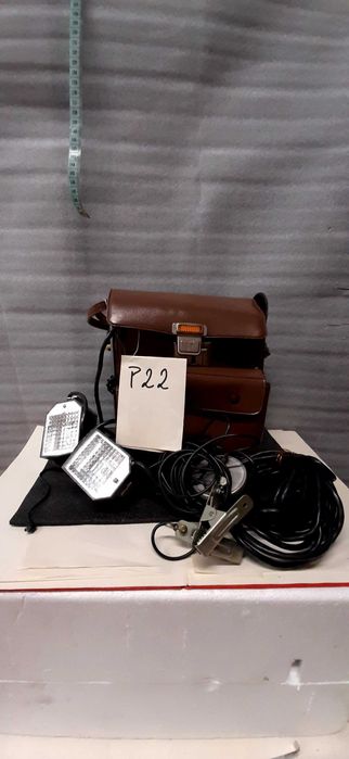 Zenith- lampy błyskowe przenośne w futerale ZSRR