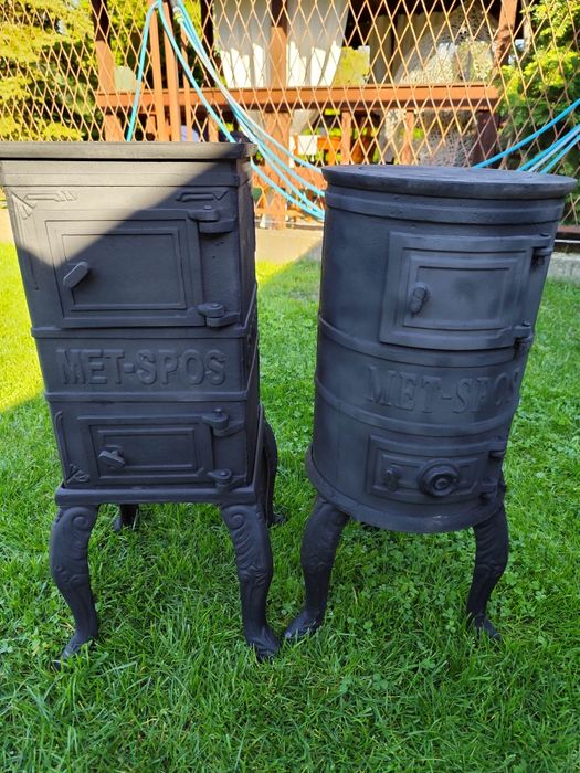 piec solidny żeliwny koza z fajerką cyganek piecyk