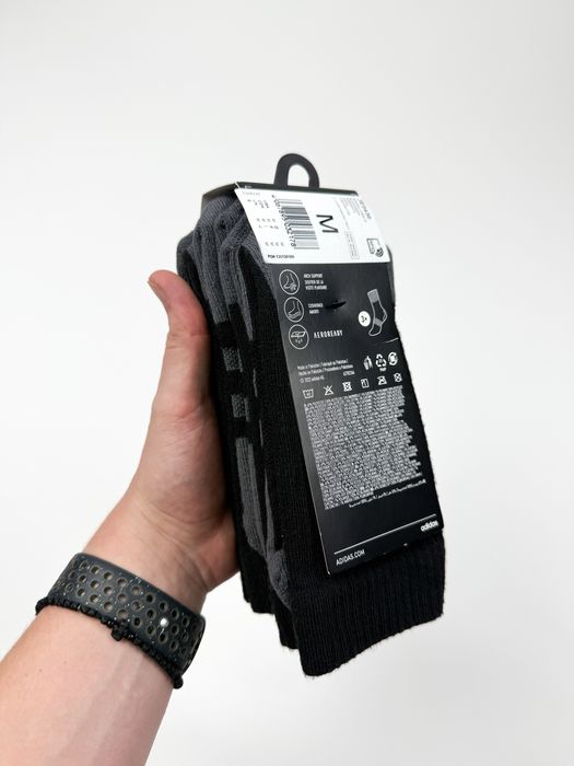 Оригінал! Шкарпетки Adidas X3 (чорні) (40-42) Нові з бірками!