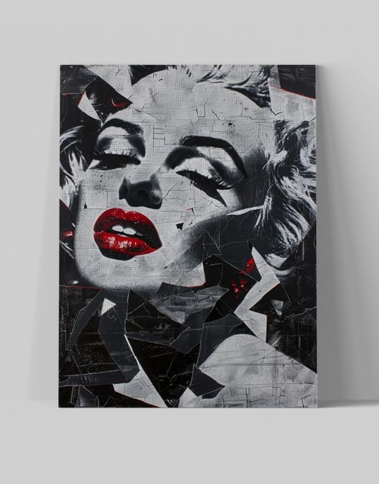 Obraz na płótnie Marilyn Monroe 60x80 cm - Ikona Popkultury w Pop-Art