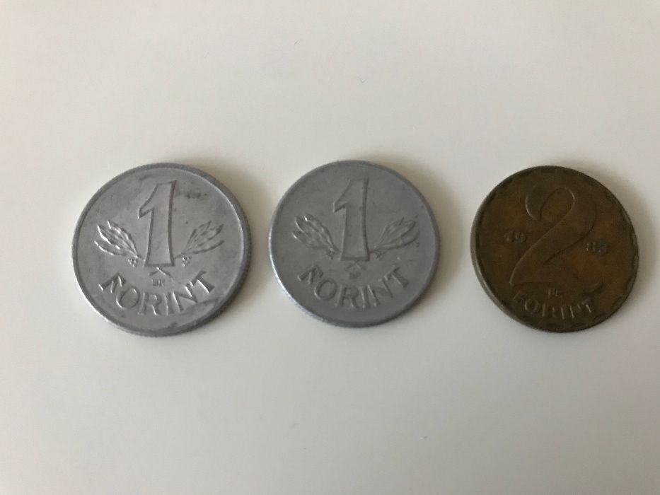 Monety - Węgry - 1 forint 1976r. i 1983r. + 2 forinty 1983r.