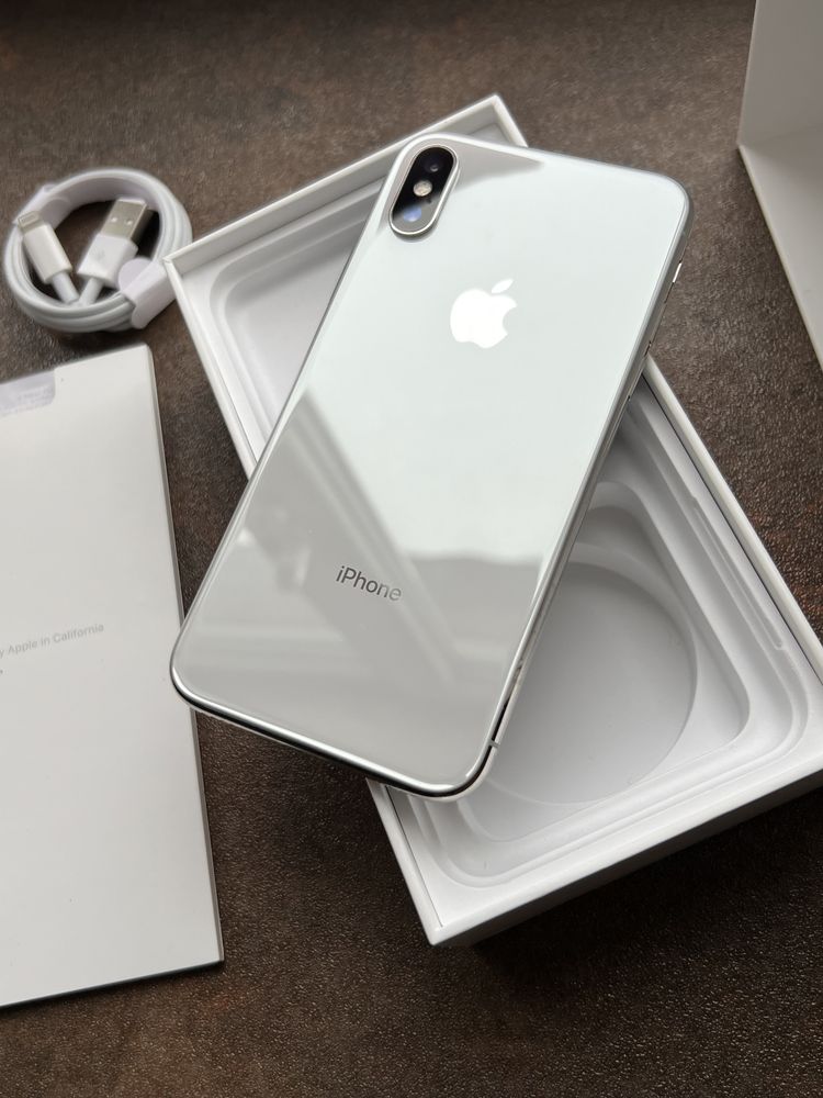 Iphone x 64 white 100%