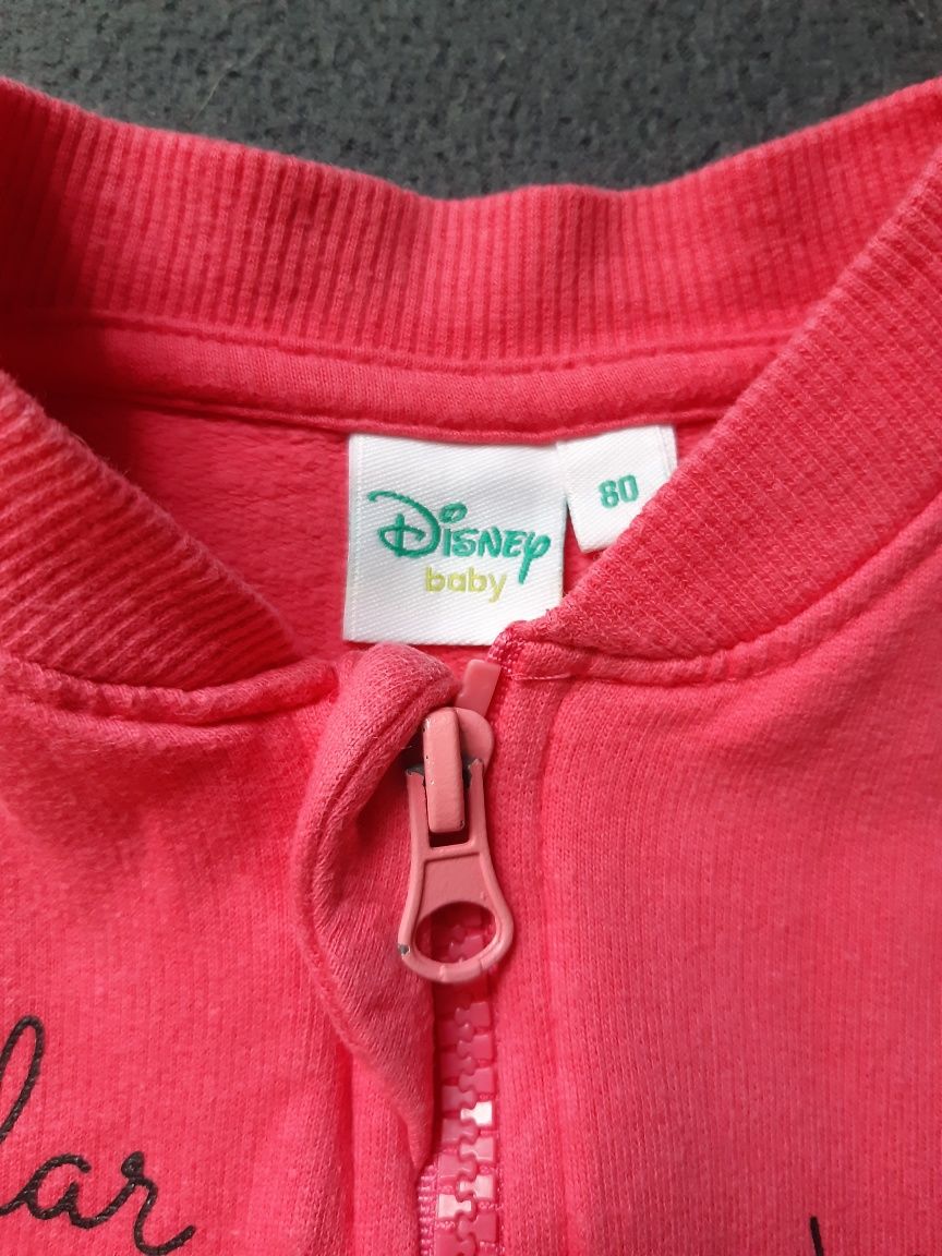 Bluza zapinana na zamek Disney, Myszka Minnie roz.80 różowa