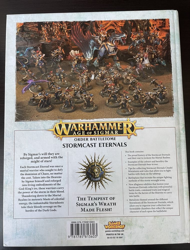 Warhammer: Age of Sigmar - Stormcast Eternals Order Battletome 2017