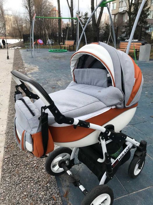 Дитяча коляска 2 в 1 Angelina Grand Mirage White GMW-21