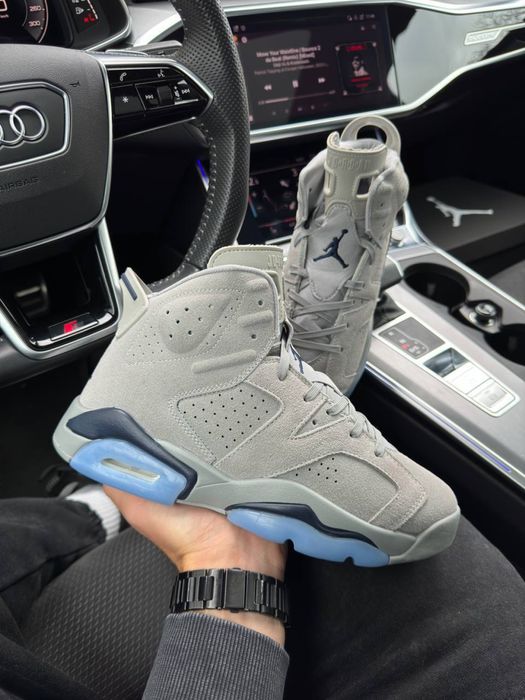 Чоловічі кросівки Nike Air Jordan Retro 6 Gray Sky