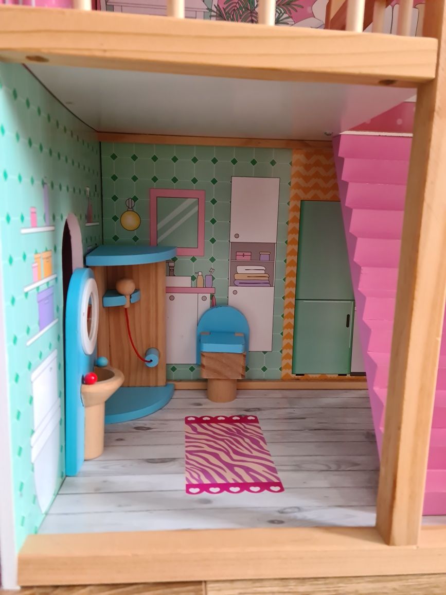 Domek dla lalek 3-piętrowy