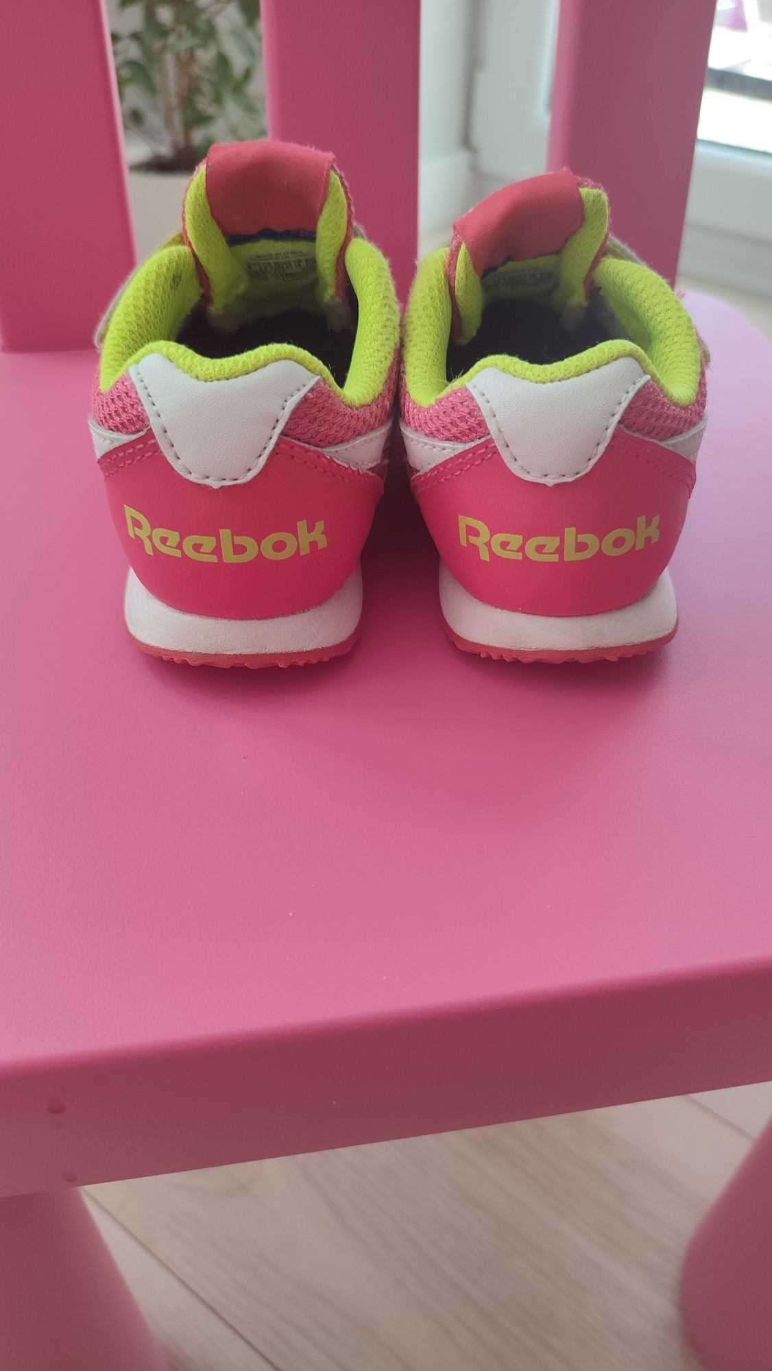 Adidasy Reebok, buty sportowe, dziewczęce, 24,5, rzepy