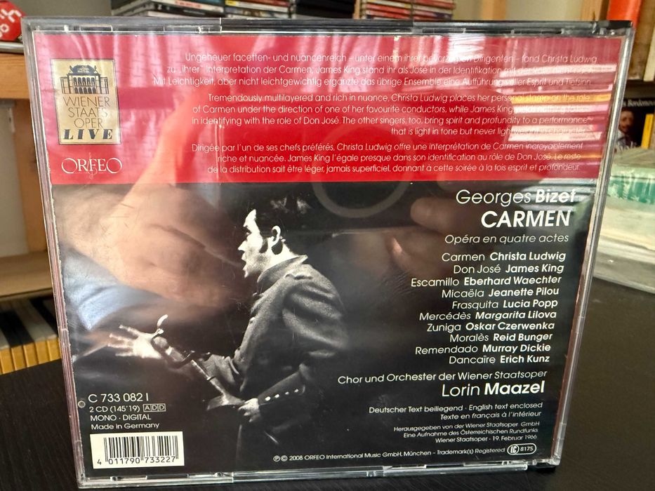 Bizet – Carmen – Christa Ludwig, J. King, E. Waechter – Lorin Maazel