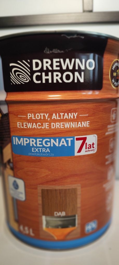 DREWNOCHRON Impregnat EXTRA 4,5l bezb dąb cedr tik sosna palisander !!