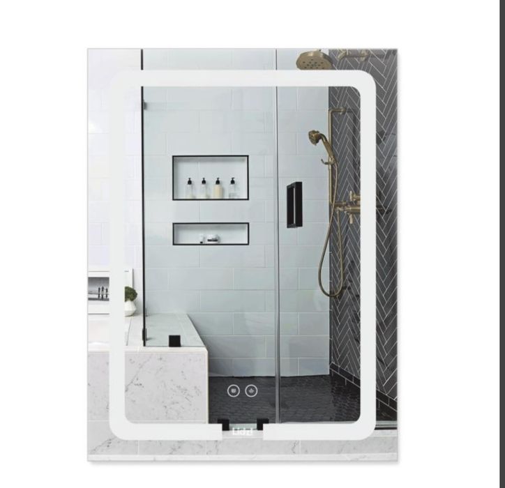 Дзеркало з Лед підсвіткою та підігрівом 60х80см.