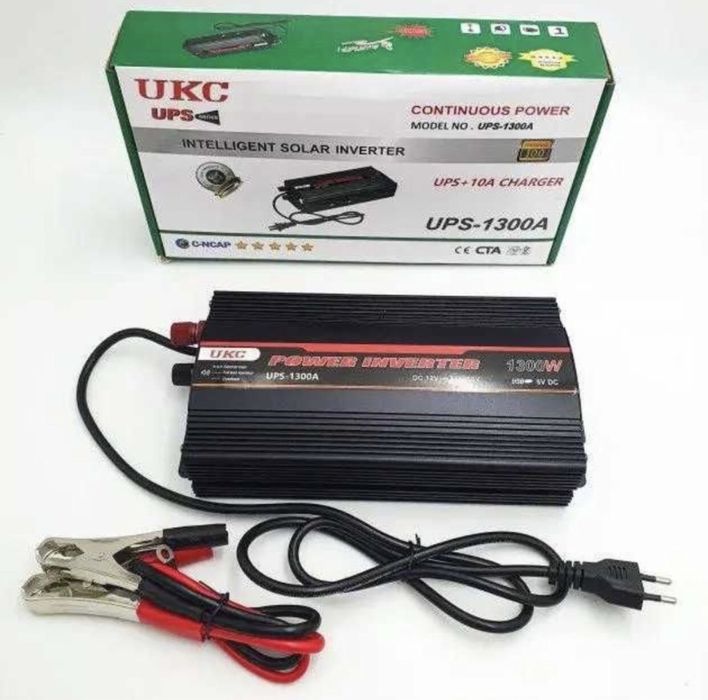 Авто инвертор UKC 12v/24v в 220 вольт преобразователь напряжения