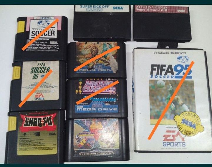 126 in 1 Mega Drive megadrive comando, vários títulos europeus e japon