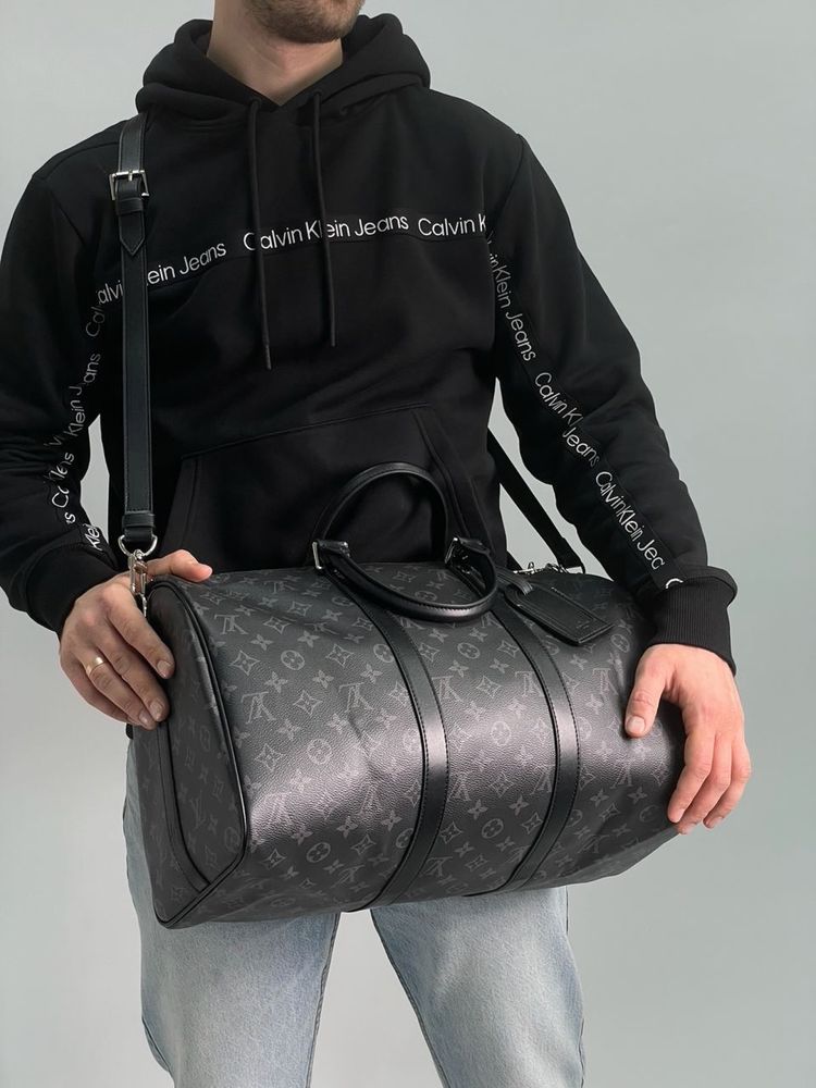 Louis Vuitton Keepall 45 Eclipse дорожная сумка мужская/женская