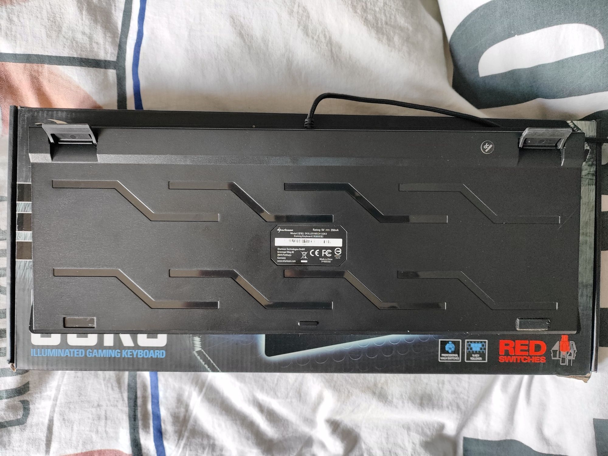 Klawiatura Sharkoon Skiller mech SGK3 RGB Kailh Red
