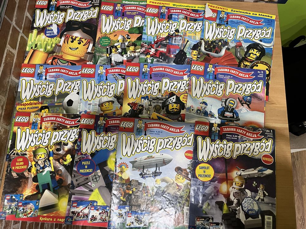 Miesięcznik Lego „Wyścig Przygód” - cała seria