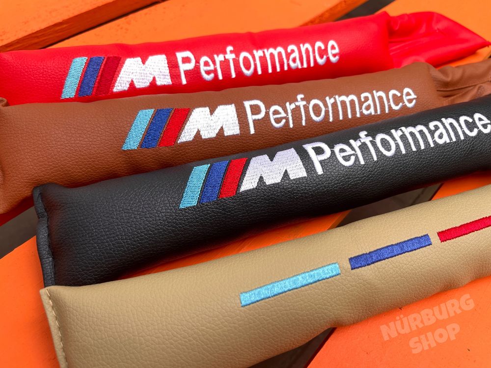 Уплотнитель вставка между сидений BMW M Performance черная подушка