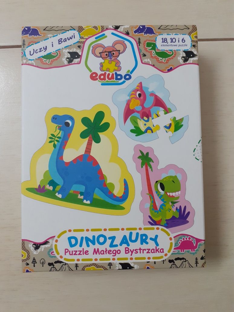 Dinozaury Puzle Małego Bystrzaka