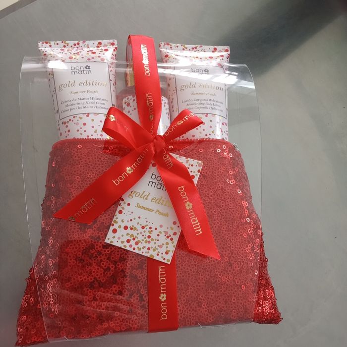 Conjunto ban matin gold edition summer peach