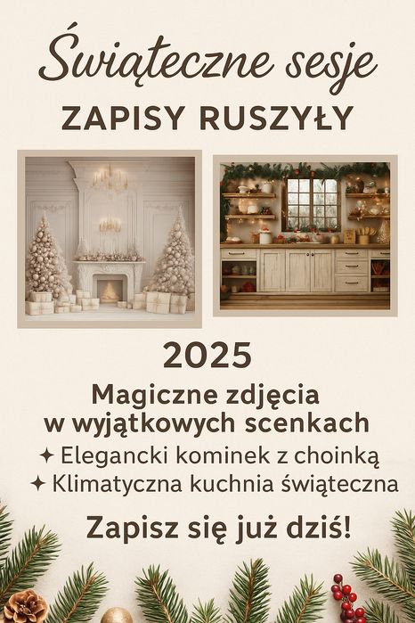 Świąteczne sesja zdjęciowa