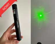 Mocny Zielony Laser Wskaźnik 4w1 Akumulator + Ładowarka + Soczewka